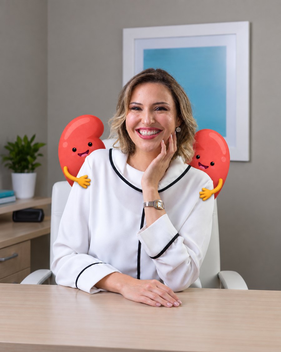 Dra. Ana Dahmer em seu consultório